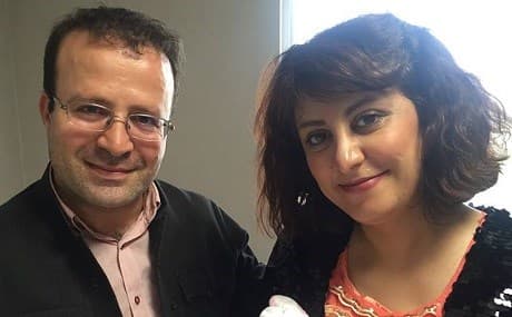 Kameel Ahmady (L) and his wife Shafaq Rahmani. Photo: Facebook