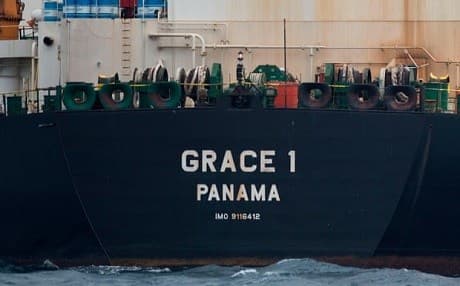Britain has been under pressure from some European and Gulf allies to release the Iranian-owned tanker. Photo: AFP/ Jorge Guerrero