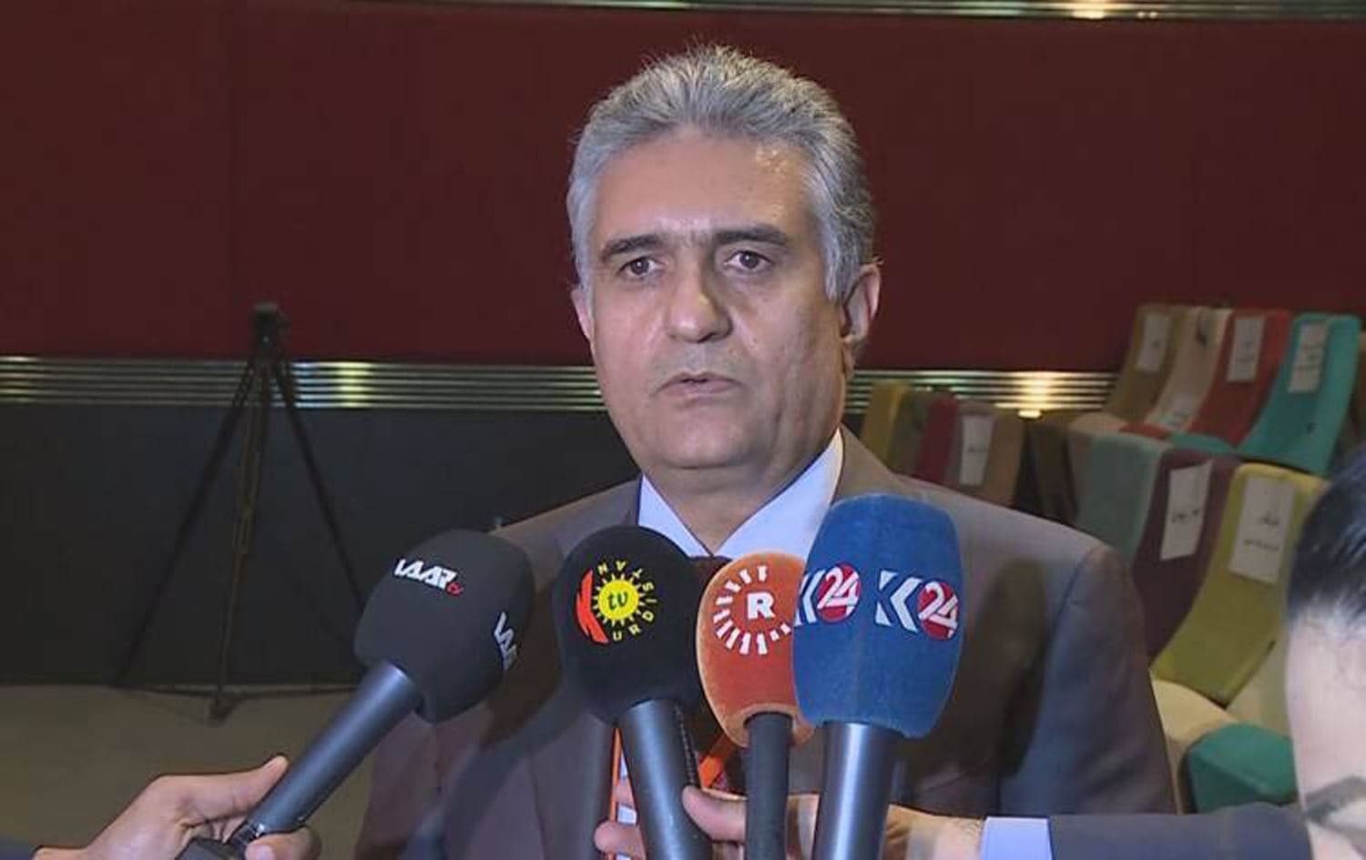 Photo: Kurdistan Regional Government (KRG) Interior Minister Rebar Ahmed. Photo: Rudaw TV
