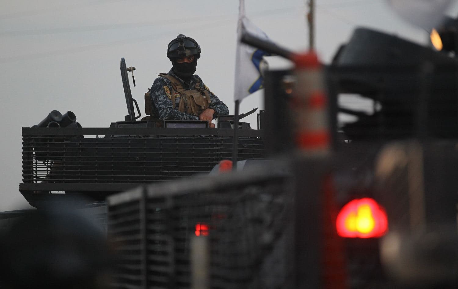 Iraqi police are seen deployed in Baghdad's Sadr City on October 7, 2019. Photo: AFP / Ahmad Al-Rubaye