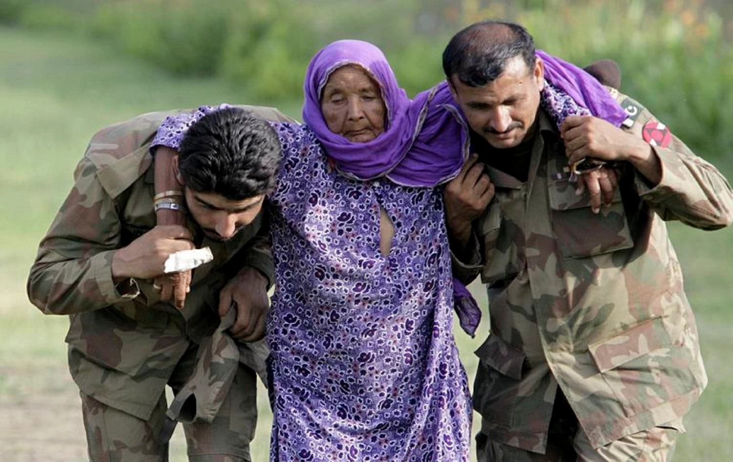 As Turkish forces invaded northern Syria in early October 2019, dozens of misleading images, including this 2010 image from Pakistan, were spread across Twitter and Instagram.Photo: AP/Mohammad Saijad