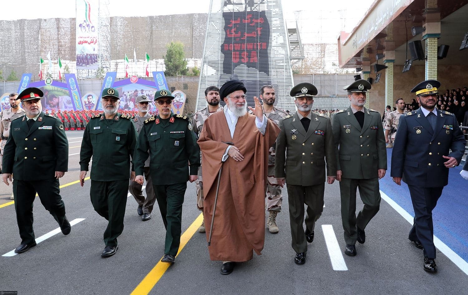 Supreme Leader Ali Khamenei visits Khatam al-Anbia Air Defense Academy in Tehran on October 30, 2019. Photo: Khamenei.ir