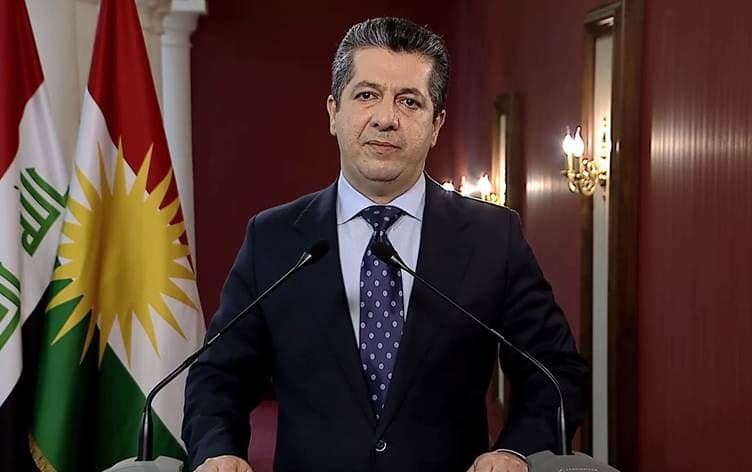 Prime Minister of the Kurdistan Region Masrour Barzani speaks in Erbil on December 7, 2019. Photo: Rudaw TV