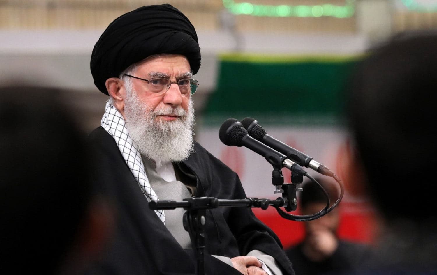Supreme Leader Ali Khamenei made a speech to a selected audience in Tehran on February 5, 2020. Photo: Khamenei.ir