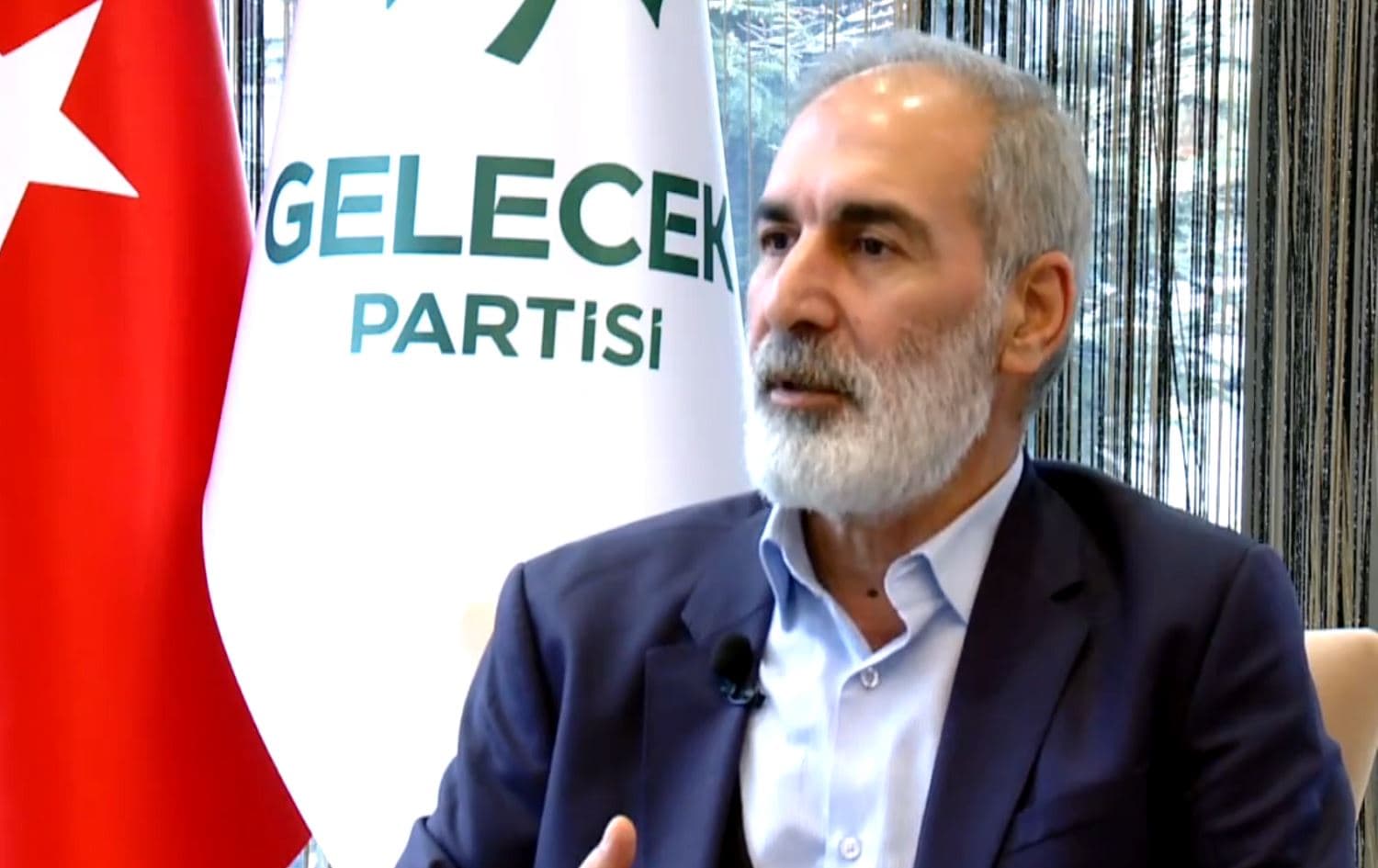 Gelecek Partisi (Future Party) official Vahdettin Ince speaks to Rudaw on February 8, 2020. Photo: Rudaw TV
