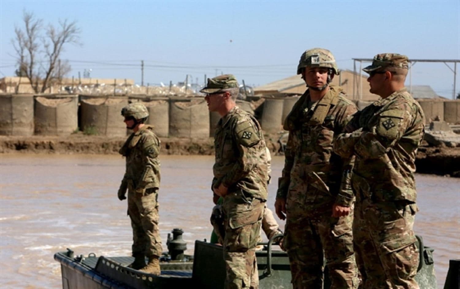 US troops supervise a training session at the Taji camp, north of Baghdad - File photo: Sanah Arar/AFP