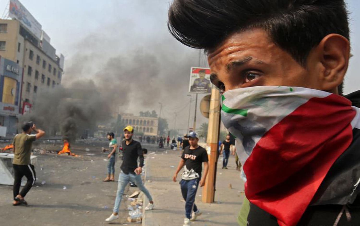 Young Iraqis protest in Baghdad. File photo: Ahmad al-Rubaye / AFP