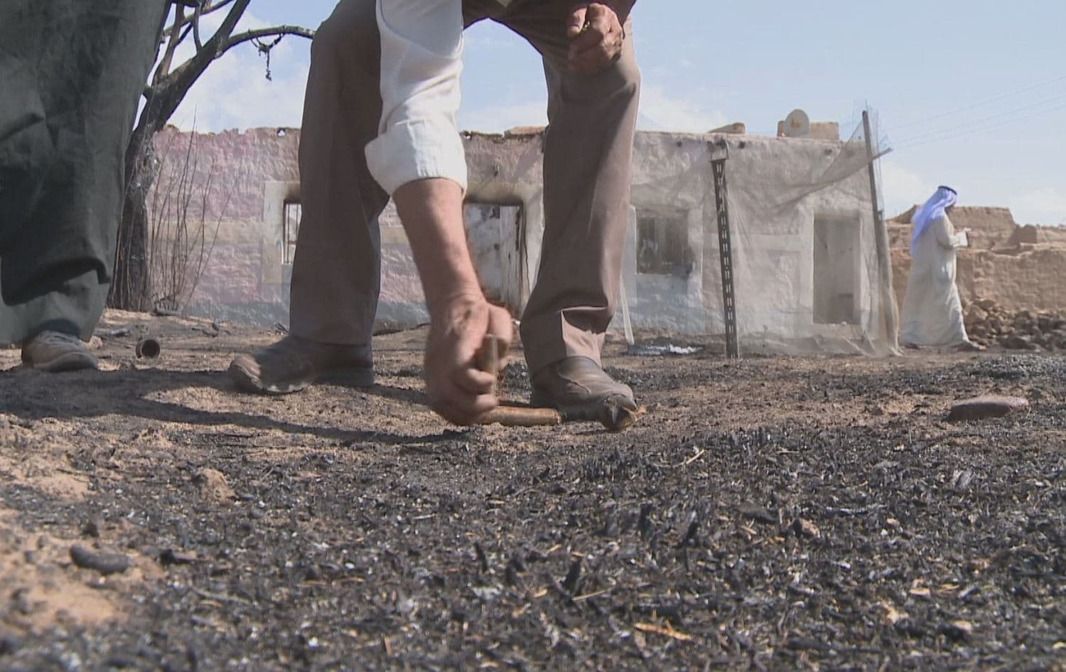 Family members discovered charred remains they fear are elderly relatives missing since Islamic State (ISIS) militants took control of northern Iraq in 2014. Photo: Rudaw