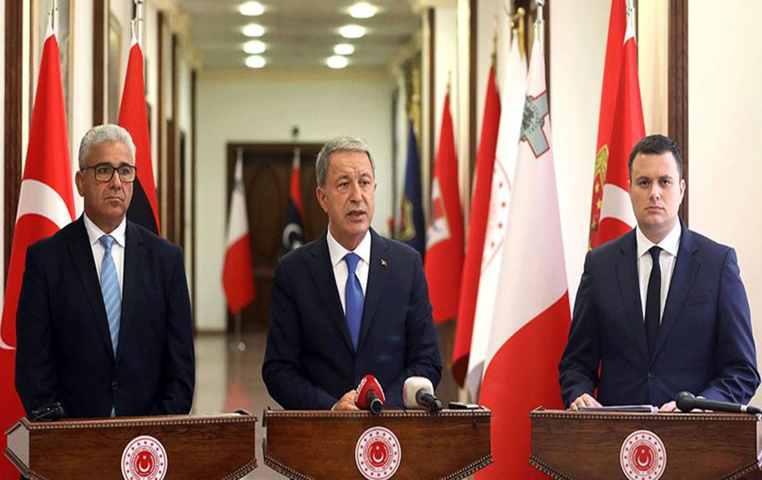 Foto: AA - Fethi Başağa - Hulusi Akar - Byron Camilleri