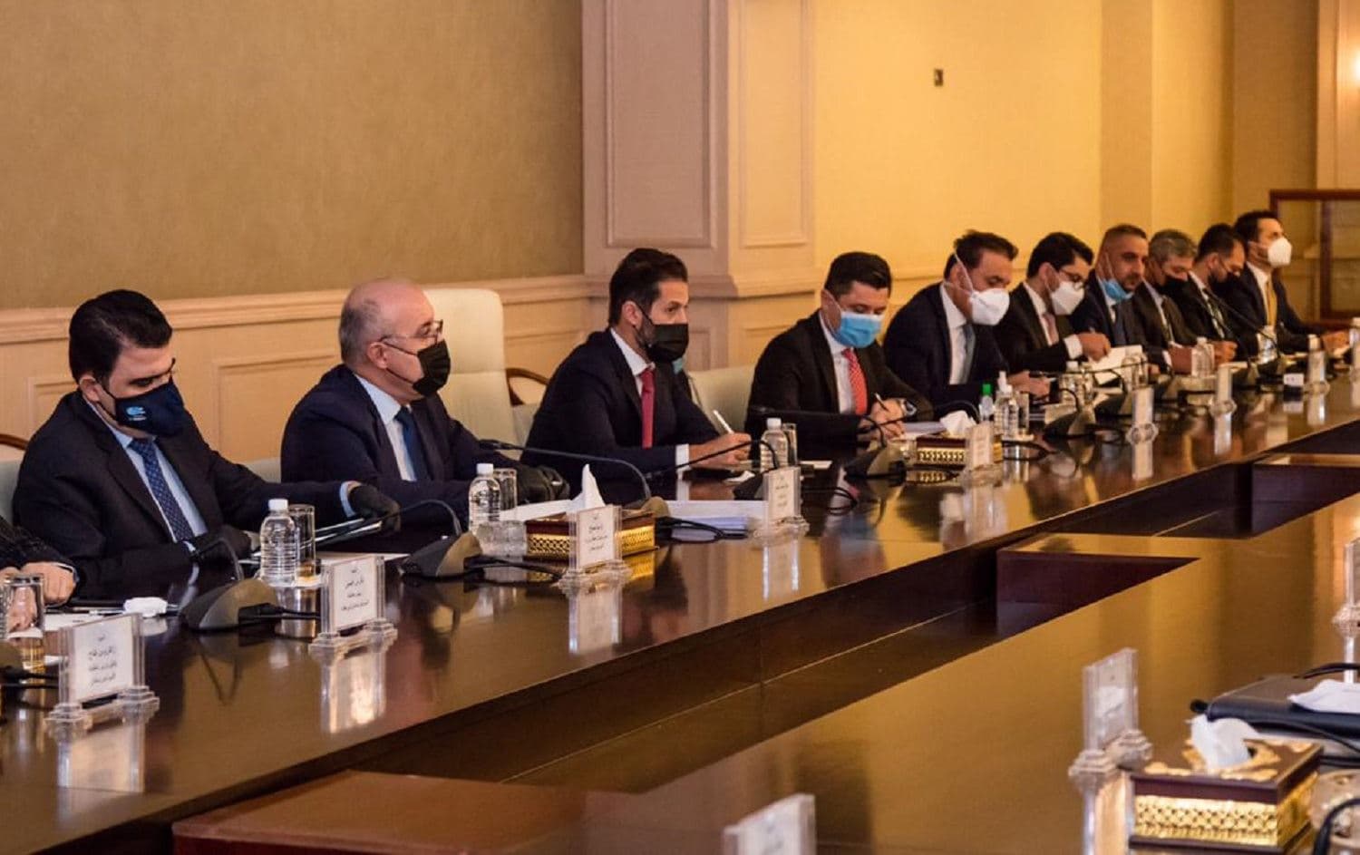 A Kurdistan Regional Government (KRG) delegation meets with Iraqi federal government officials in Baghdad on September 8, 2020. Photo: Azhi Omer