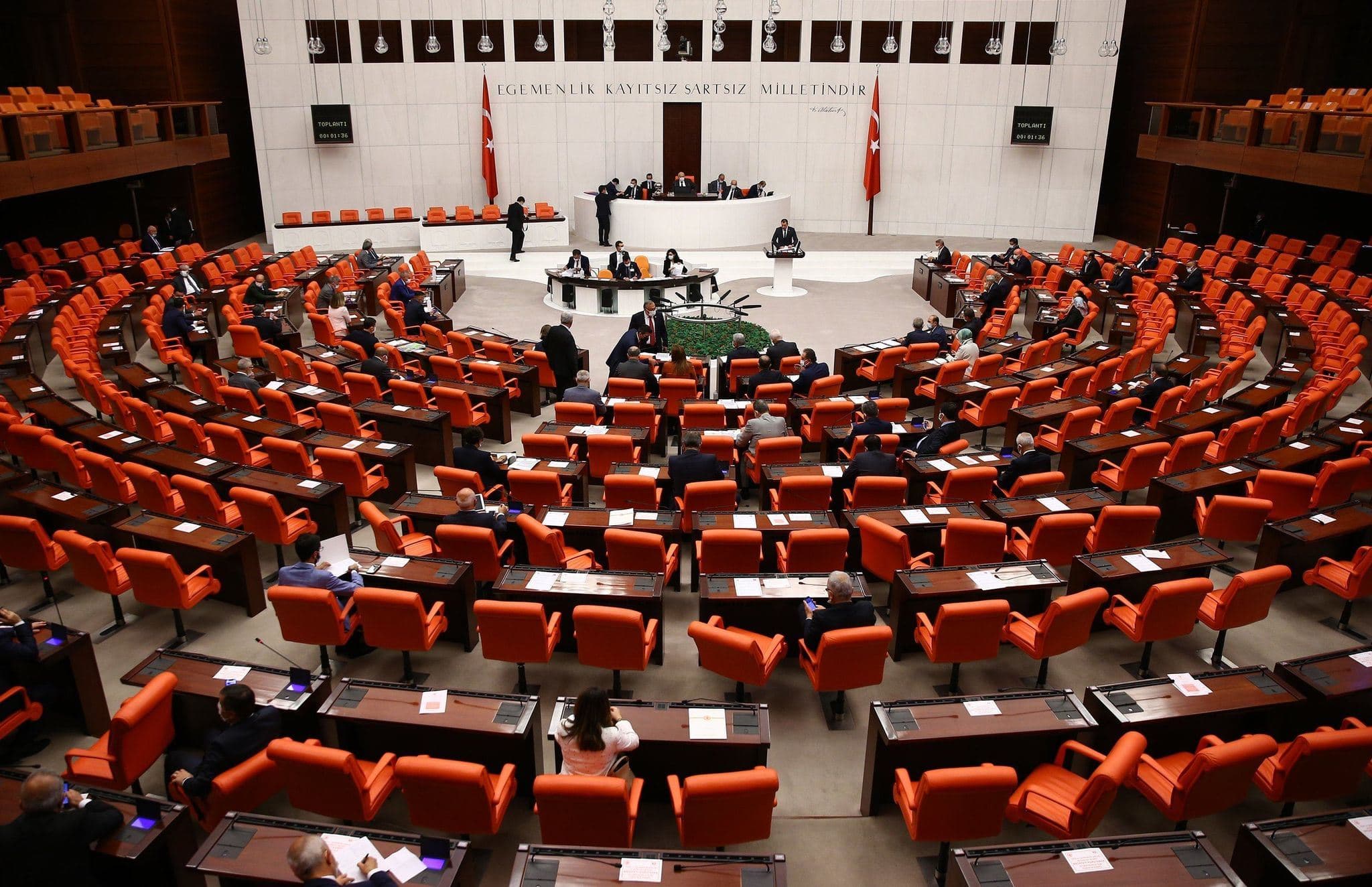 Turkish parliament in Ankara on July 10, 2020. Photo: Anadolu Agency
