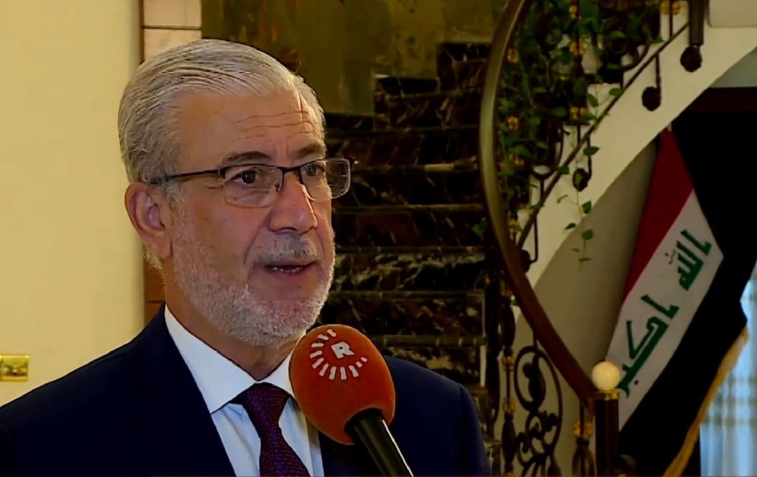 Deputy Speaker Bashar Haddad speaks to Rudaw on November 26, 2020. Photo: screenshot