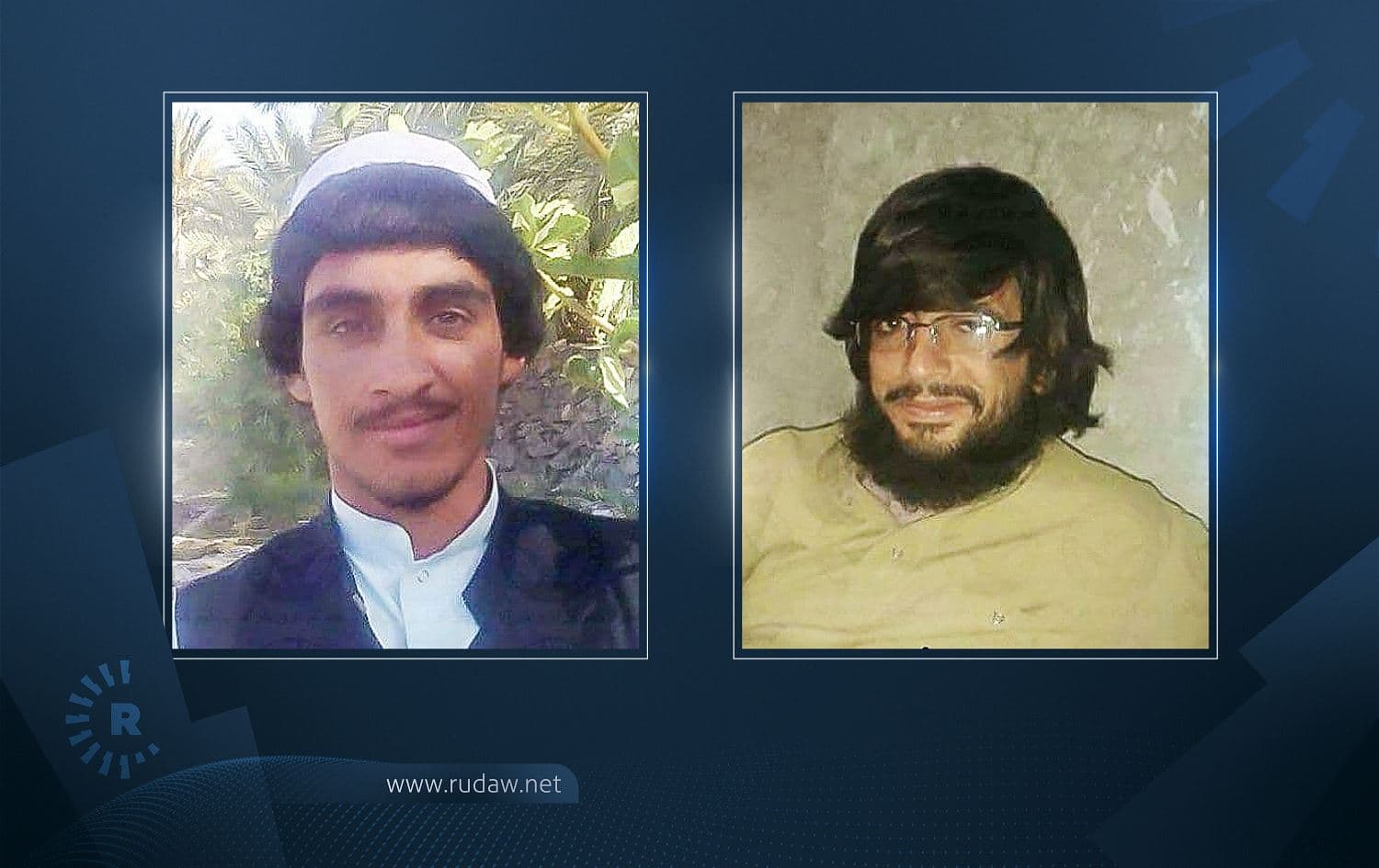 Elias Qlandarzehi (left) and Hassan Dehvari (right) were executed Sunday morning in Iran. Photos: HRANA