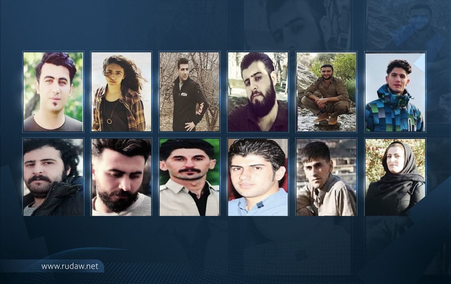 About a dozen Kurdish students and activists have been detained by the Iranian authorities since January 7, Kurdish human rights monitors have said. Photos: Hengaw