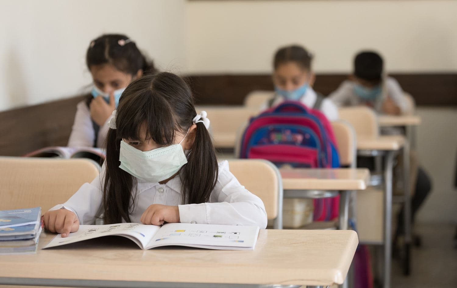 Kurdistan Region schools reopened for grades 1 and 2 in October under health restrictions, but were closed again in November; October 10, 2020. Photo: Bilind T. Abdullah/Rudaw