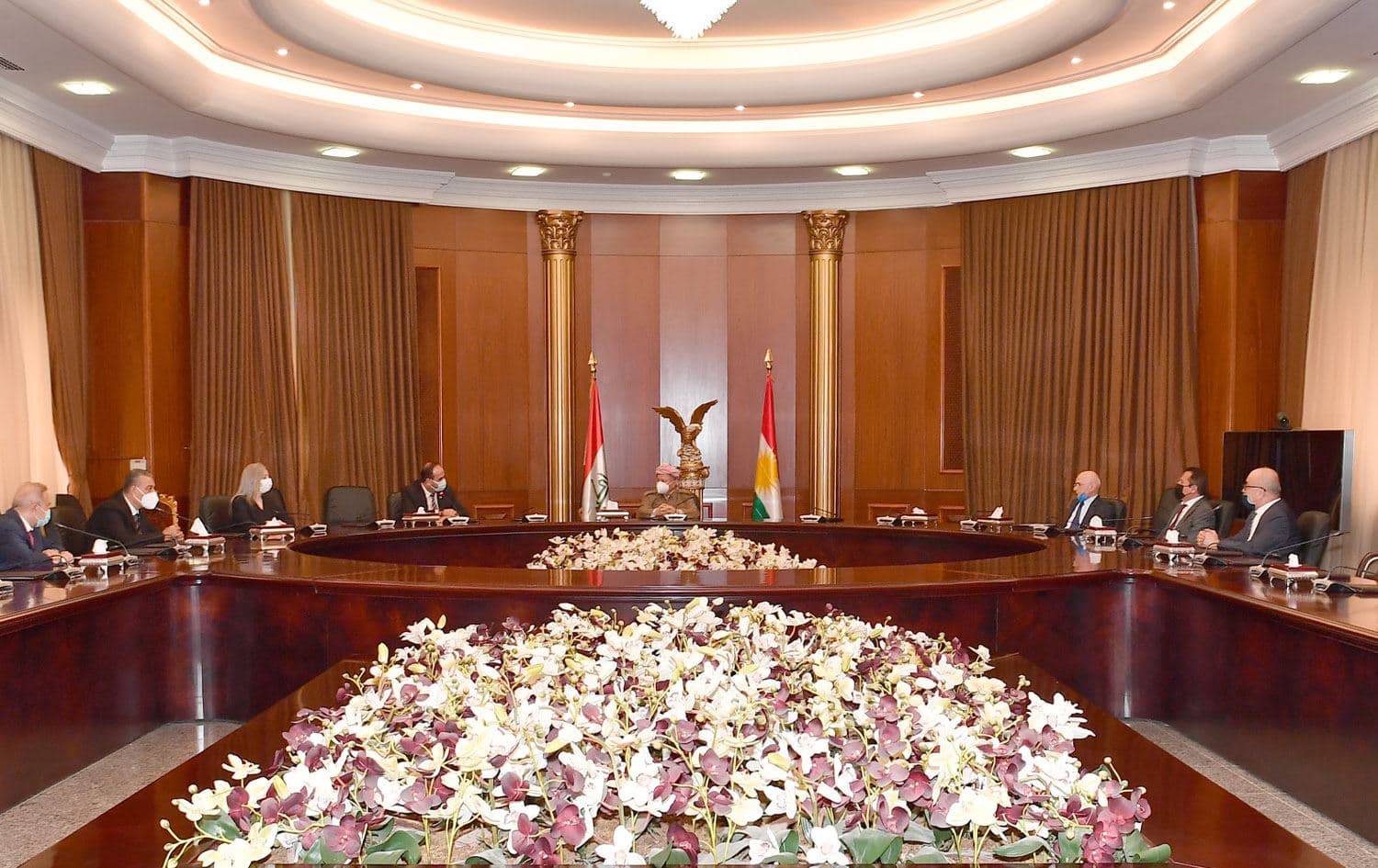 Başkan Mesud Barzani, Nasır Hariri başkanlığındaki heyeti kabul etti