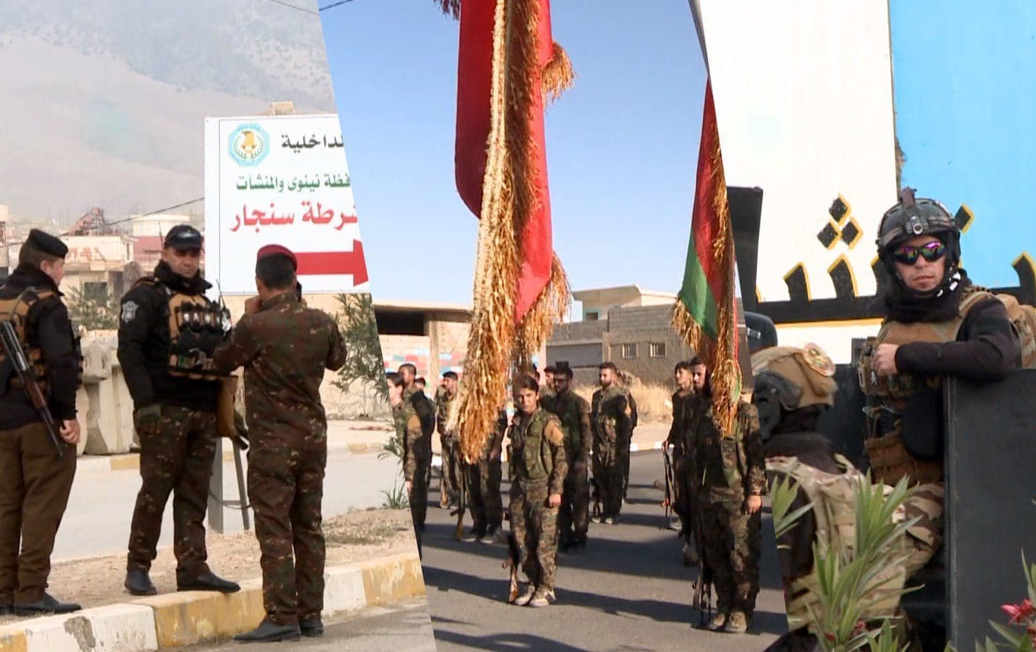 Kürdistan Bölgesi ve Irak arasında imzalanan Şengal Anlaşması’na göre, ilçe merkezindeki resmi olmayan güçlerin çekilmesi gerekiyor