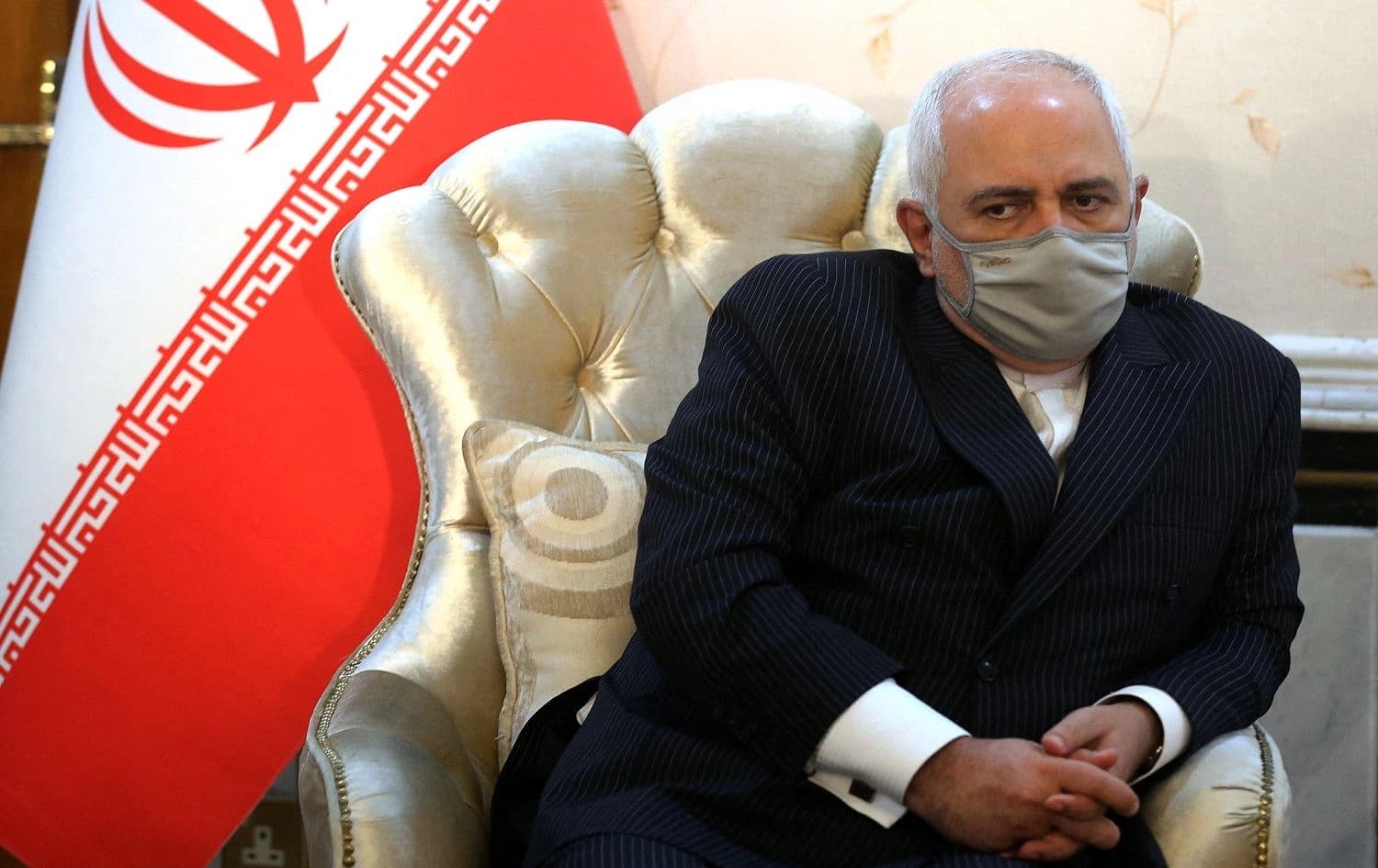 Iran's Foreign Minister Mohammad Javad Zarif looks on during his meeting with his Iraqi counterpart in Baghdad on April 26, 2021. Photo: Ahmad al-Rubaye/AFP
