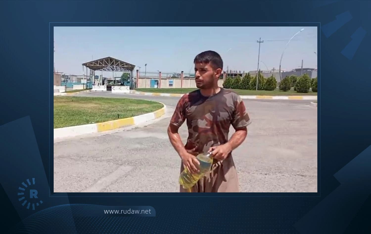 ئەو گەنجەی لە بەردەم بارەگای یوئێن ئاگری لە جەستەی خۆی بەردا