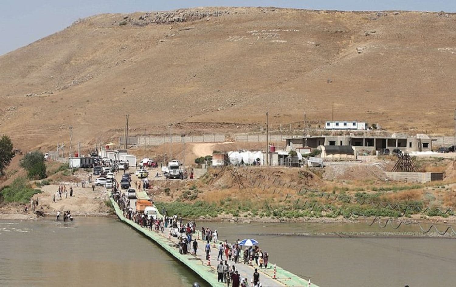 Semalka bridge near the Syria-Iraq-Turkey border tripoint. August 2014. File photo: AFP