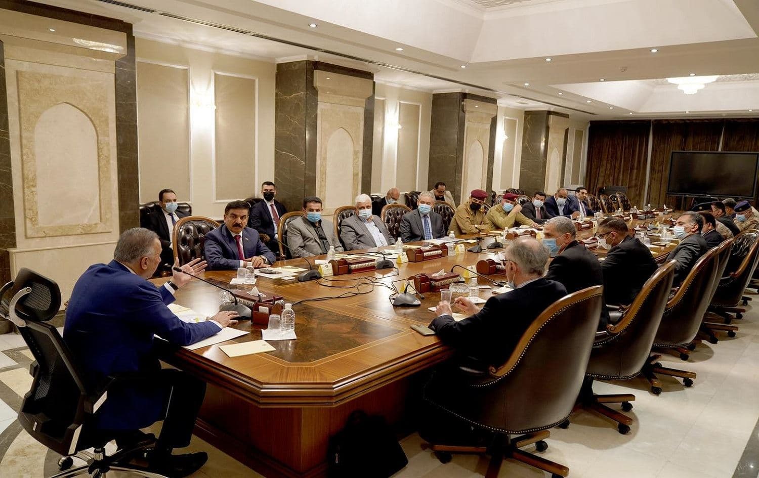 Iraqi Prime Minister Mustafa al-Kadhimi meets with Iraq I Ministerial Council for National Security on June 28, 2021. Photo: PM media office.