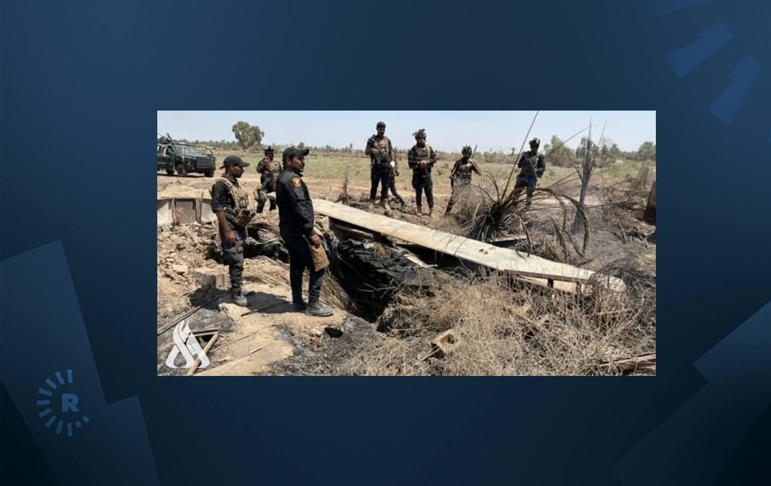 Iraq forces in Baghdad's Tarmiyah district. Photo via state media