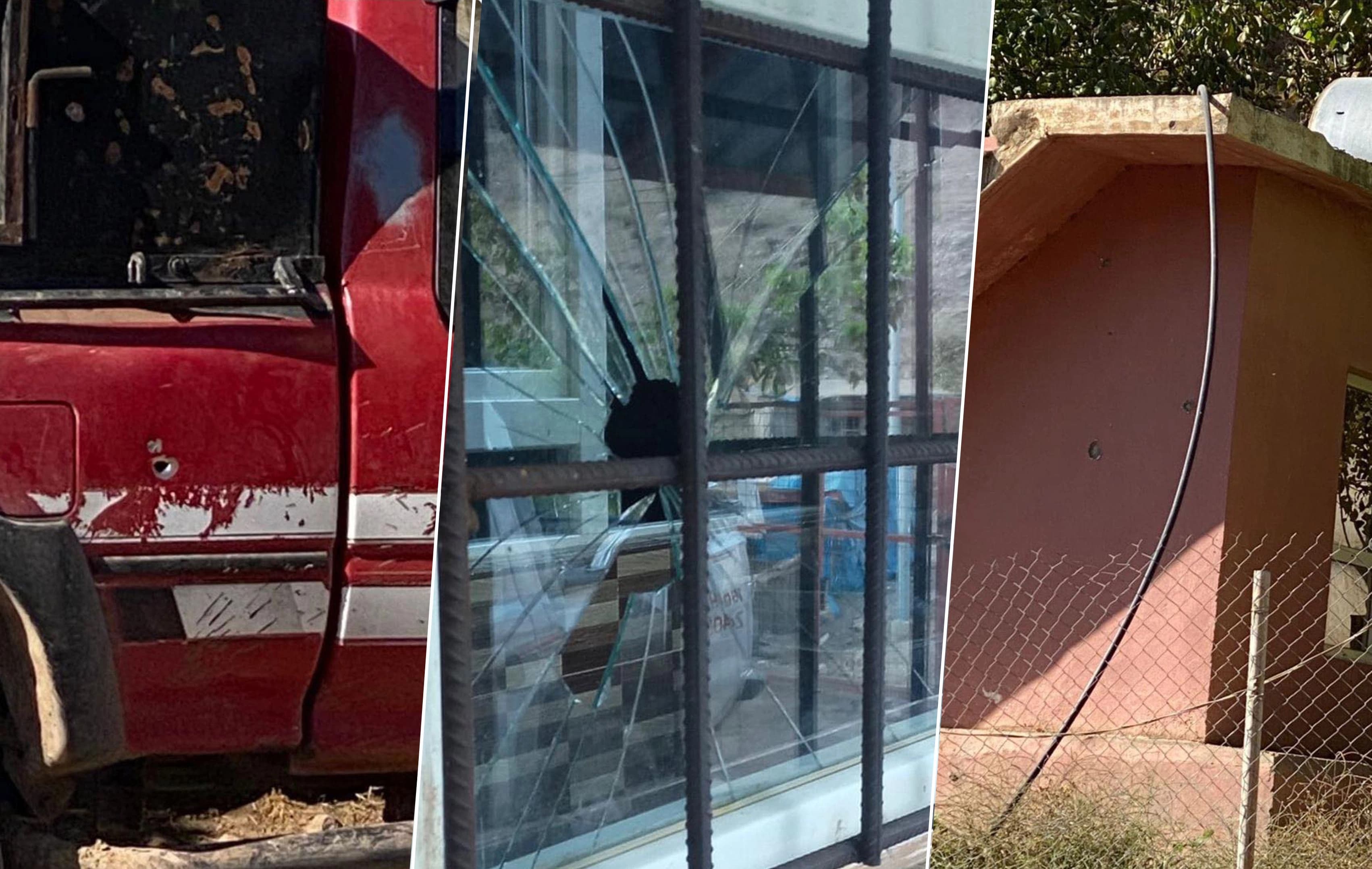 Homes and vehicles were damaged in Turkish shelling of Banka Sare village, Duhok on September 15, 2021. Photo: submitted