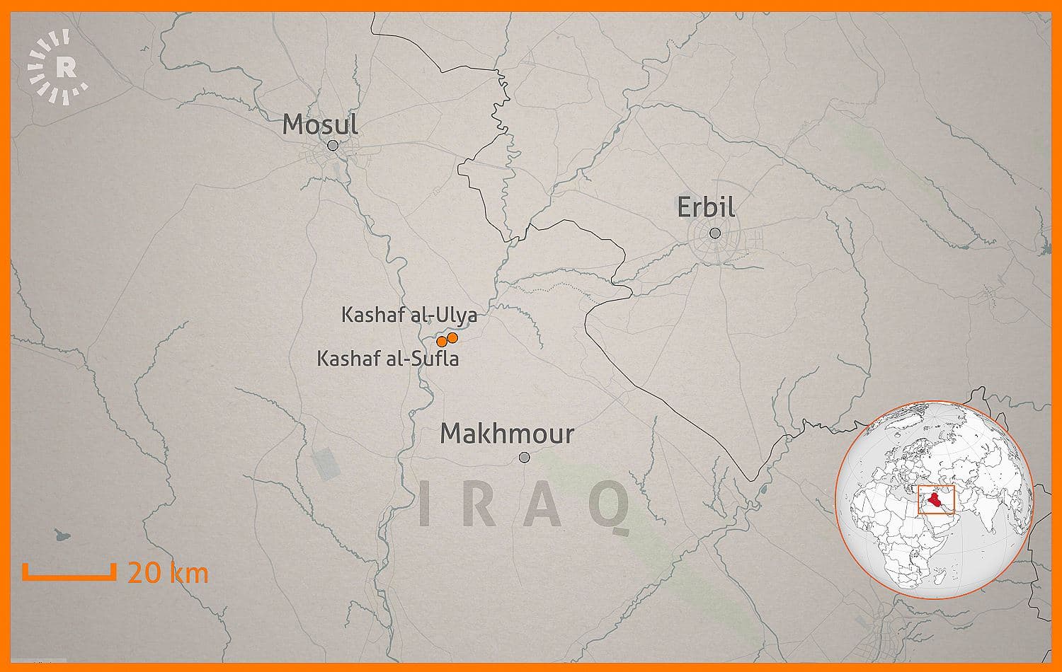 Graphic: Maps4News; Sarkawt Mohammed/Rudaw
