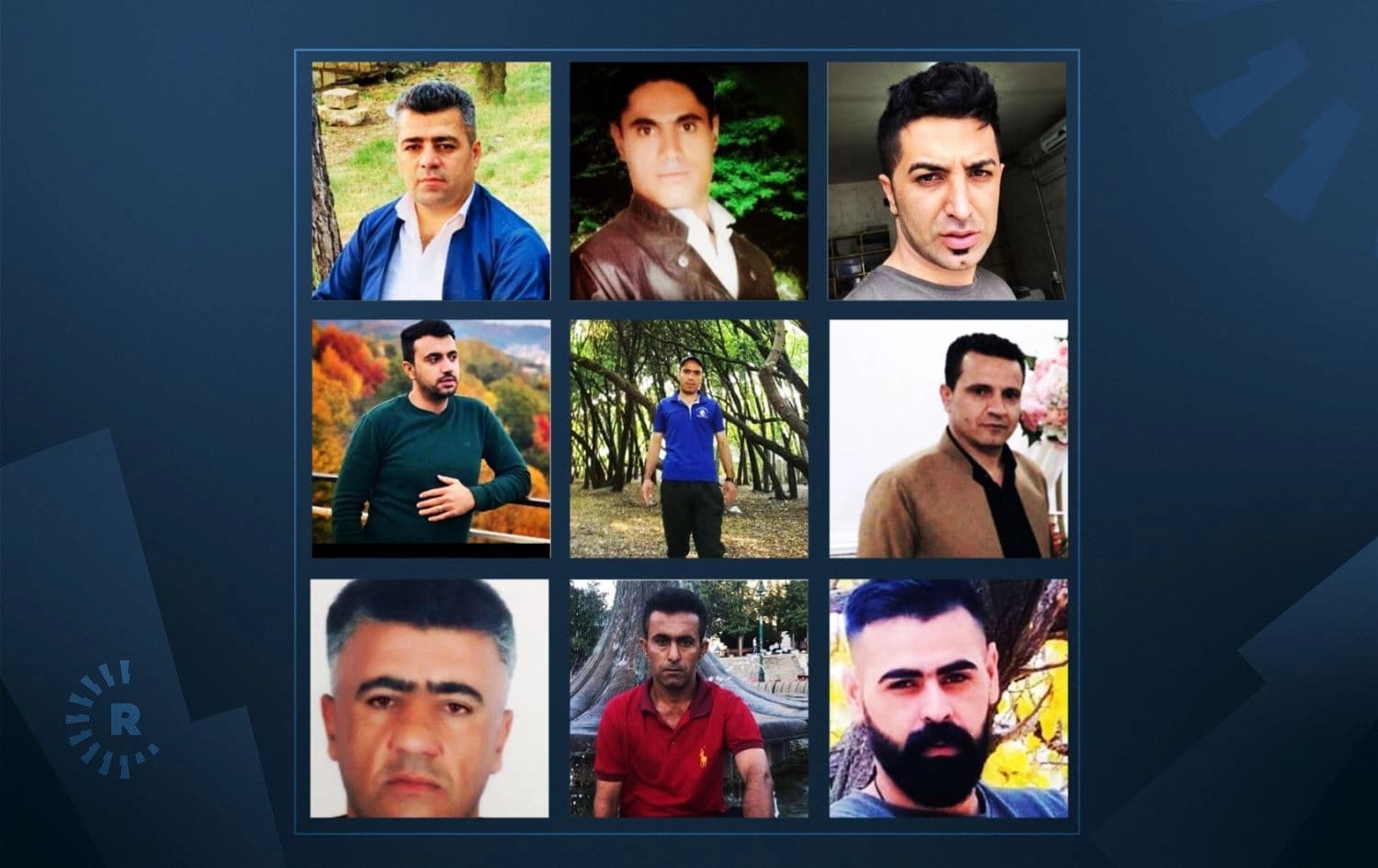 The nine Kurdish migrants detained and released by SNA. Photo: submitted