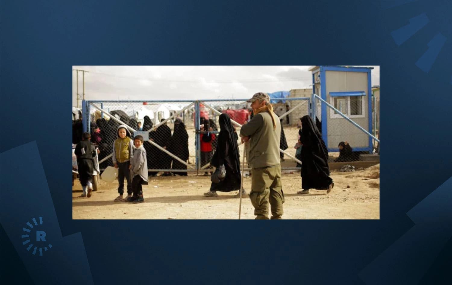 Families affiliated with the Islamic State (ISIS) at al-Hol camp in northeast Syria (Rojava) on March 31, 2019. Photo: AP