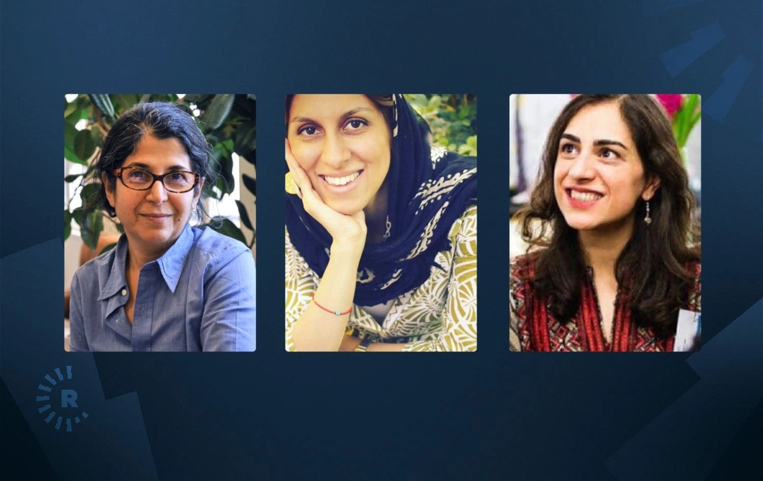 Women detained by Iranian authorities (from left): Fariba Adelkhah, Nazanin Zaghari-Ratcliffe, Aras Amiri. Photo: AFP/Sciences Po/Thomas Arrive/Submitted