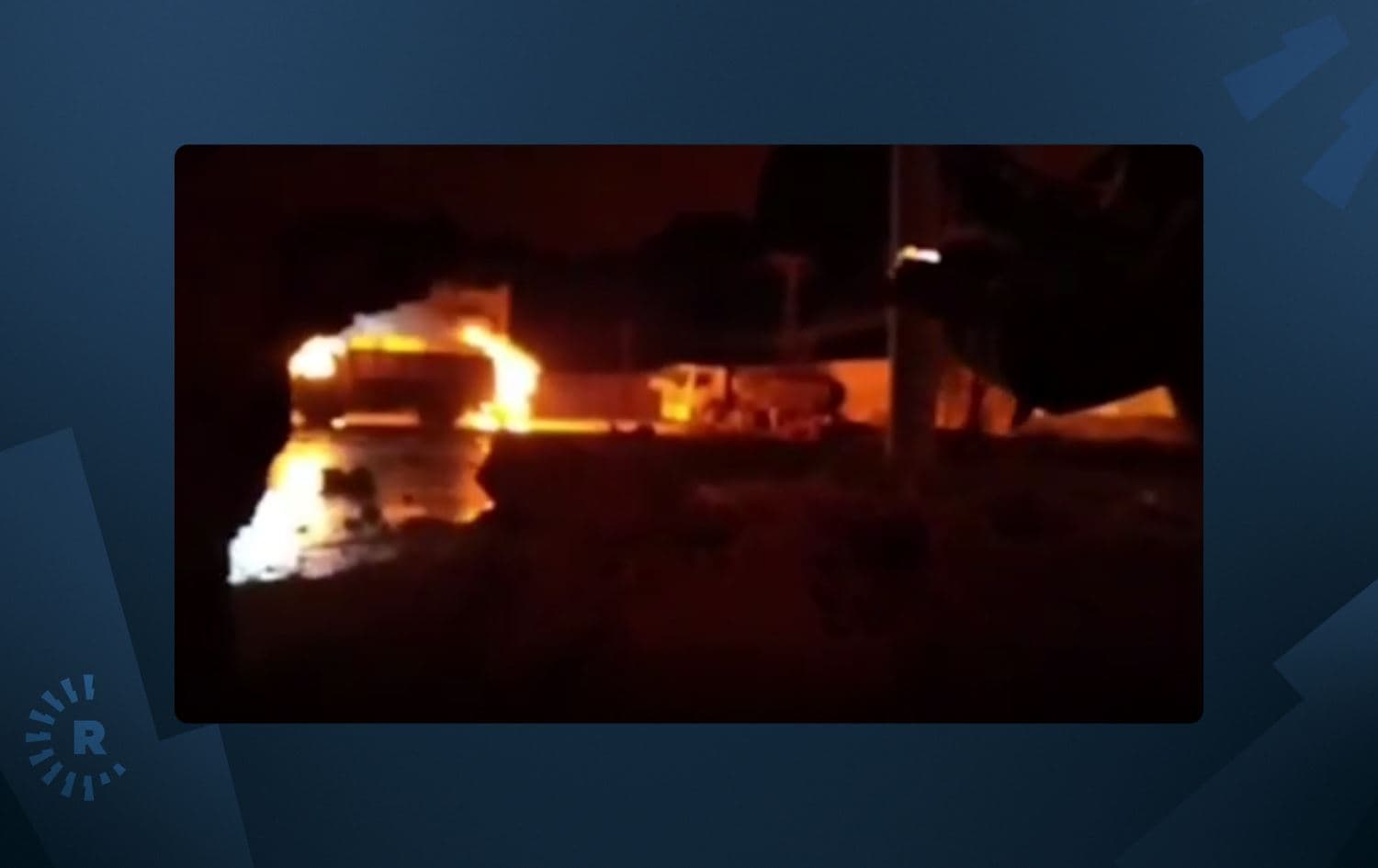 Footage shared by the Islamic State of the group's attack on a prison in Hasaka’s Ghweran neighborhood in northeast Syria on January 21, 2022. Photo: Screenshot/submitted