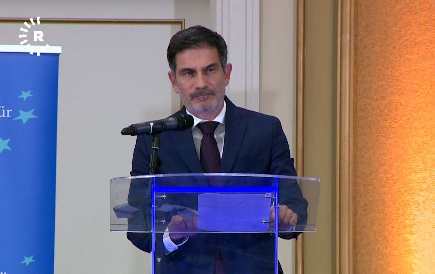 German Consul General in Erbil Klemens Semtner on February 19, 2022. Photo: screenshot/Rudaw