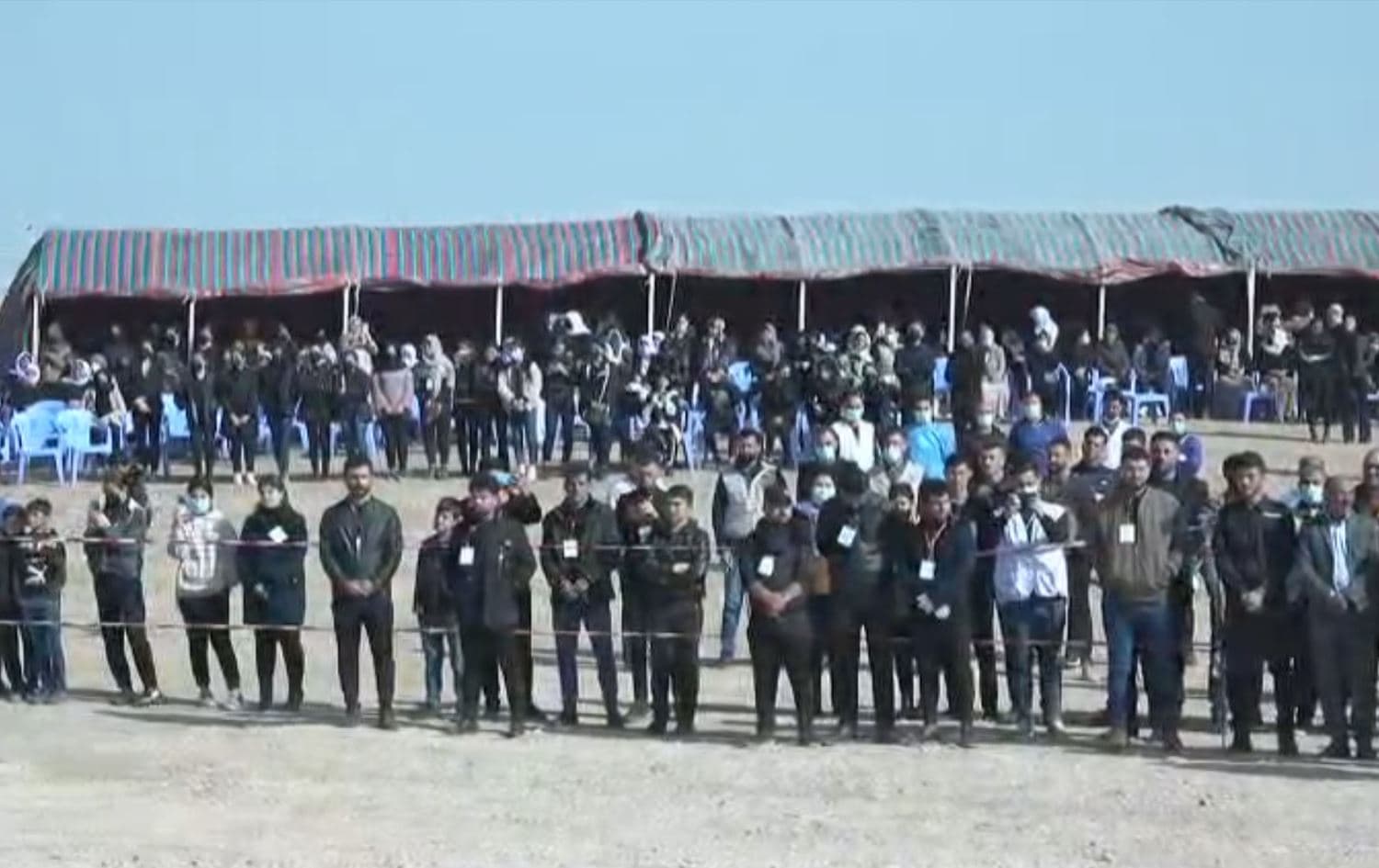 Exhumation of mass graves in Shingal on February 22, 2022. Photo: Rudaw