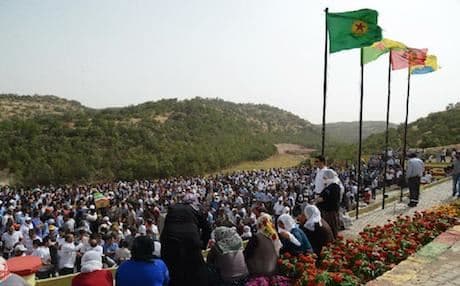 In Lice, the locals say it was the security forces that attacked the protesters. Photo: AFP