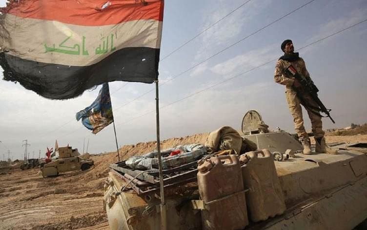 Iraqi forces near the Syrian border. File photo: AFP