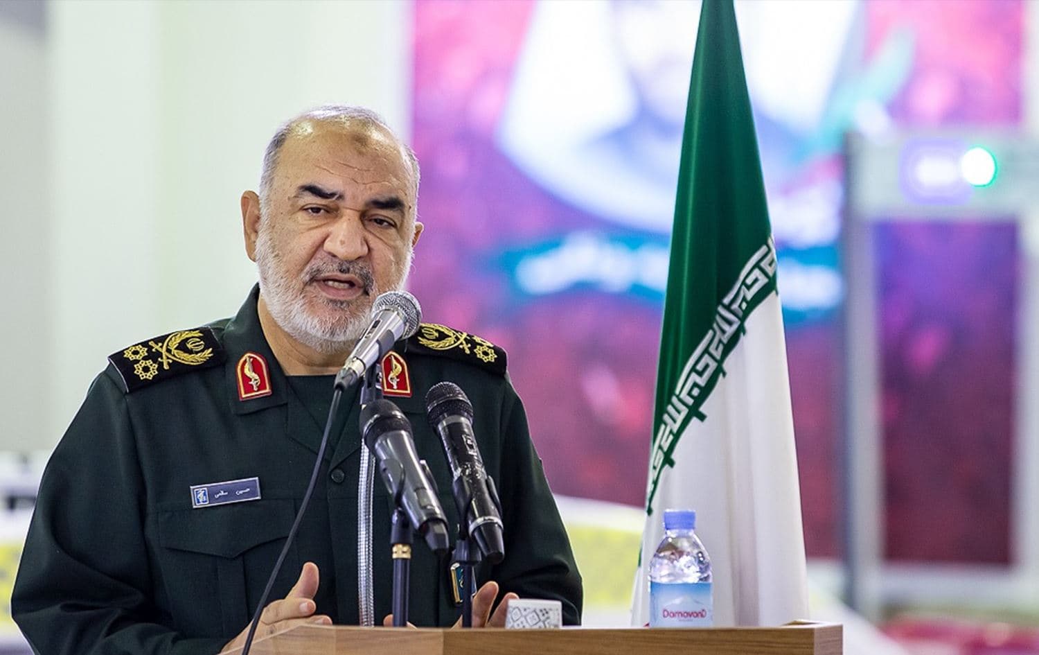 IRGC top Commander Hossein Salami speaking during an ceremony for the force on September 20, 2021. File photo: Fars News