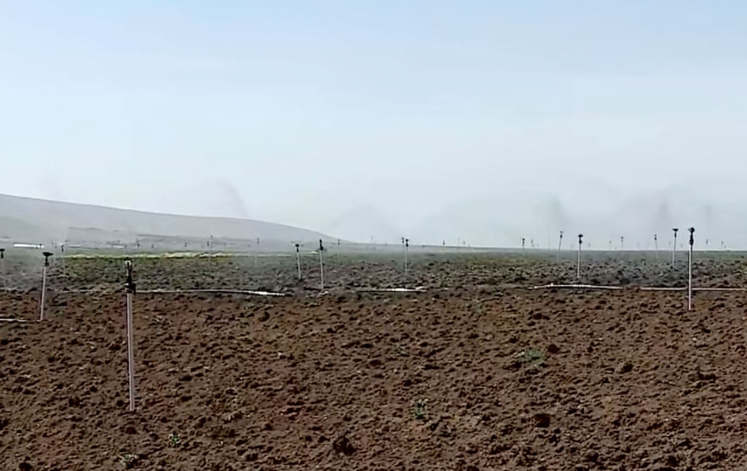 Several rockets believed to have been targeting a military base in northern Iraq landed in a nearby village's farmland on April 3, 2022. Photo: Rudaw