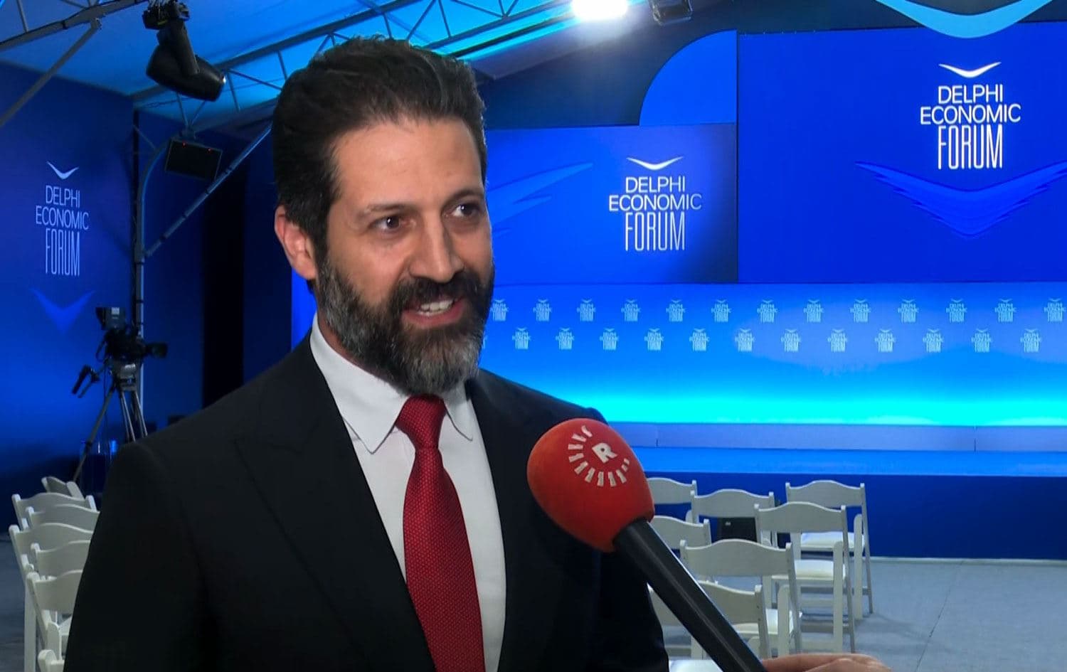Kurdistan Region Deputy Prime Minister Qubad Talabani at the seventh Delphi Economic Forum in Greece on April 9, 2022. Photo: Rudaw