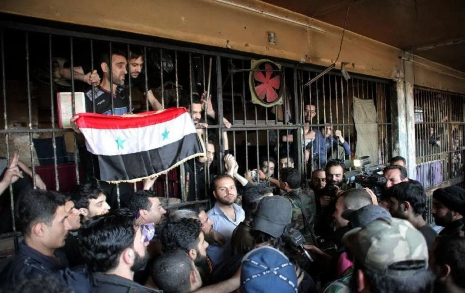 Prisoners in Syria. Photo: handout/SANA