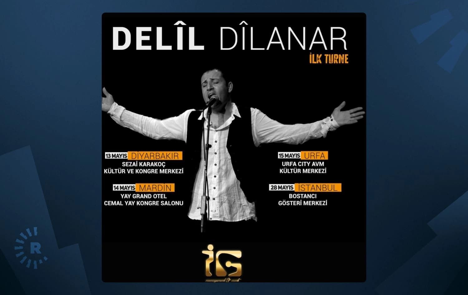 Delîl Dîlanar konser programı
