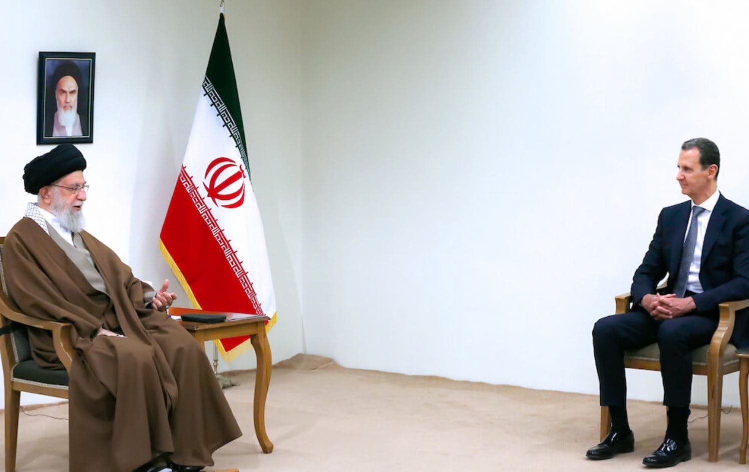 Syrian President Bahsar al-Assad met with Iranian Supreme Leader Ayatollah Ali Khamenei in Tehran on May 8, 2022. Photo: Iran Supreme Leader Ali Khamenei's website