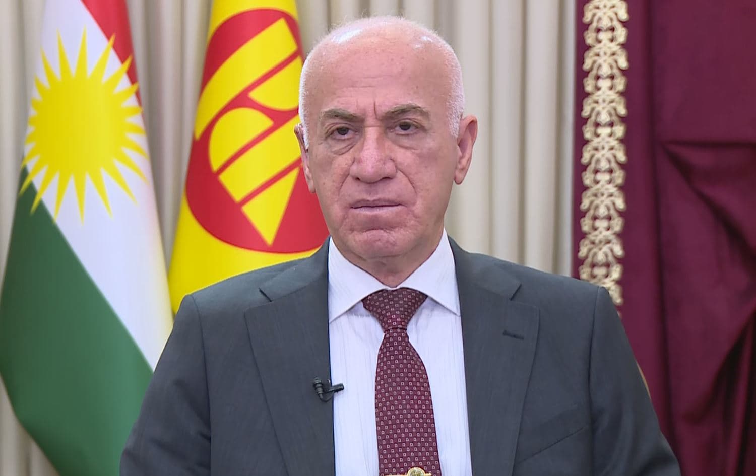 Mahmood Mohammed, the spokesperson for the Kurdistan Democratic Party (KDP) speaking to Rudaw on May 10, 2022. Photo: Rudaw