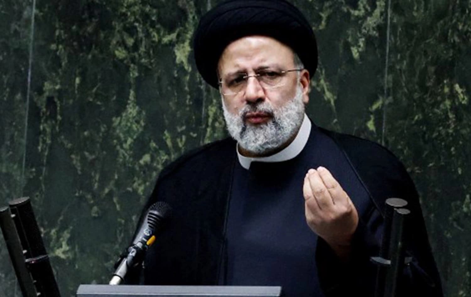 Iran's President Ebrahim Raisi speaks before parliament in Tehran. File photo: AFP