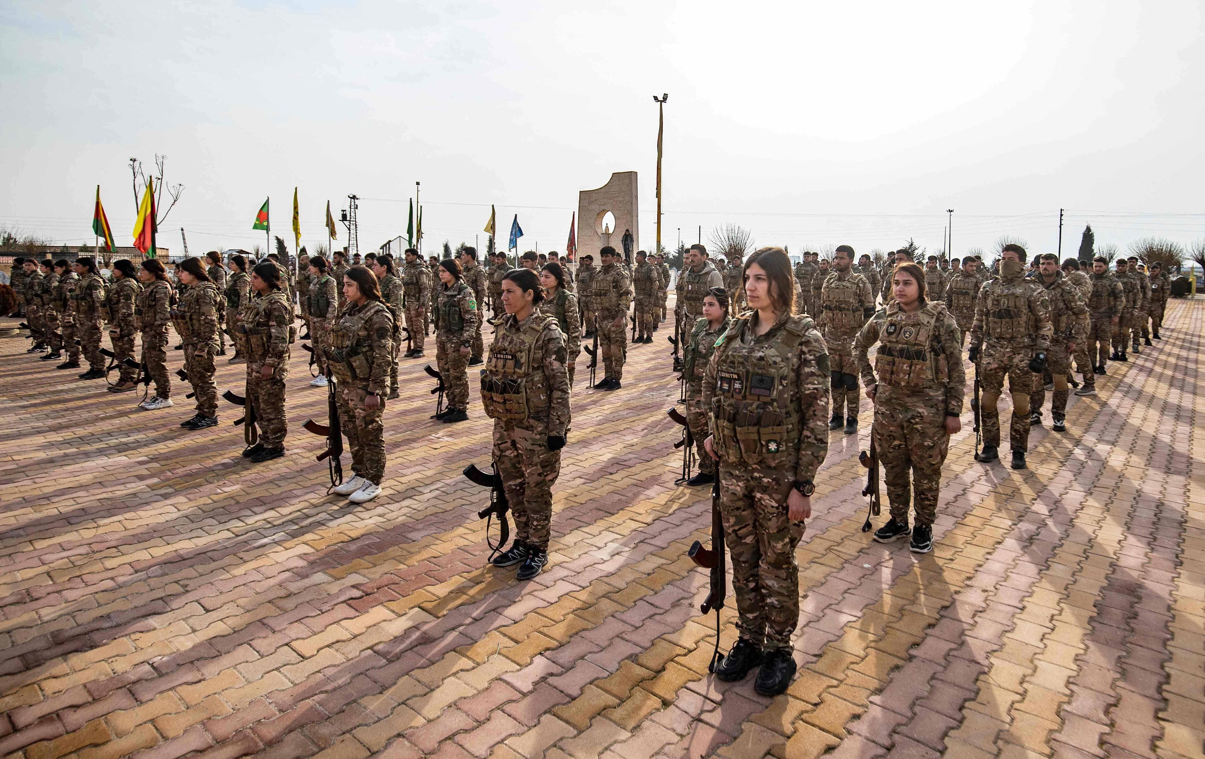 Şervanên Hêzên Sûriyeya Demorkatîk (HSD). Wêne: AFP