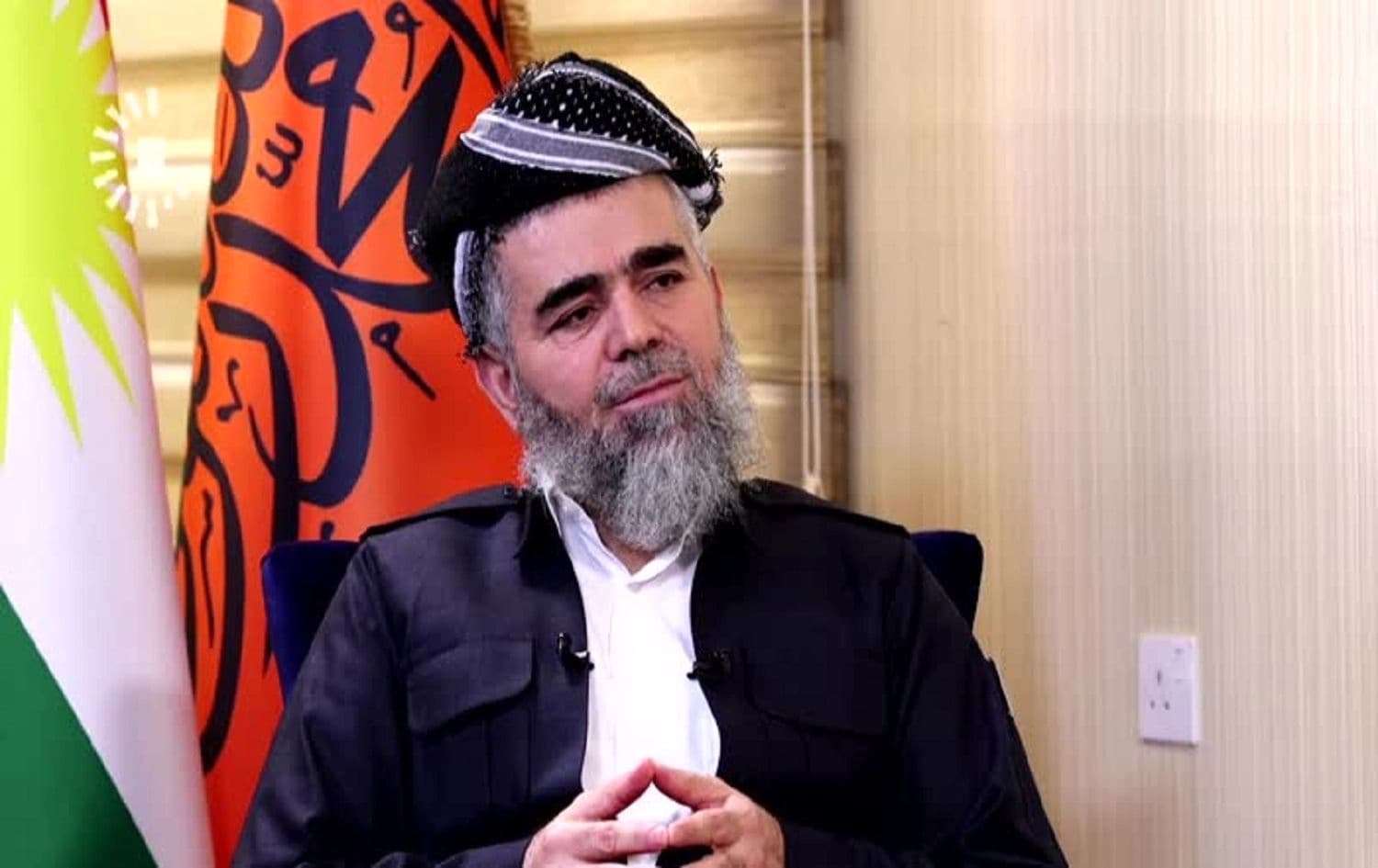 Komal leader Ali Bapir speaking to Rudaw in Erbil on September 2, 2020. Photo: Rudaw