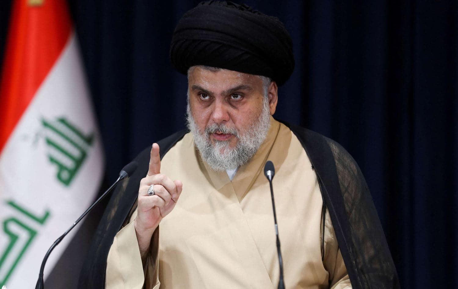 Shiite cleric and leader of the Sadrist Movement Muqtada al-Sadr. Photo: Iraqi state media