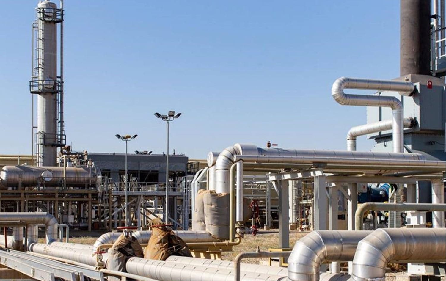 Khor Mor gas field in Sulaimani province's Chamchamal district. Photo: File/Dana Gas