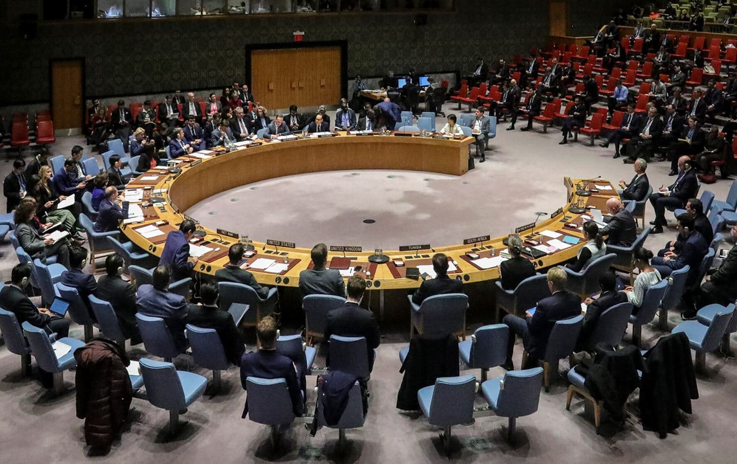 United Nations Security Council meeting in UN Headquarters in New York City, United States on February 26, 2020. Photo: Bebeto Matthews/AP