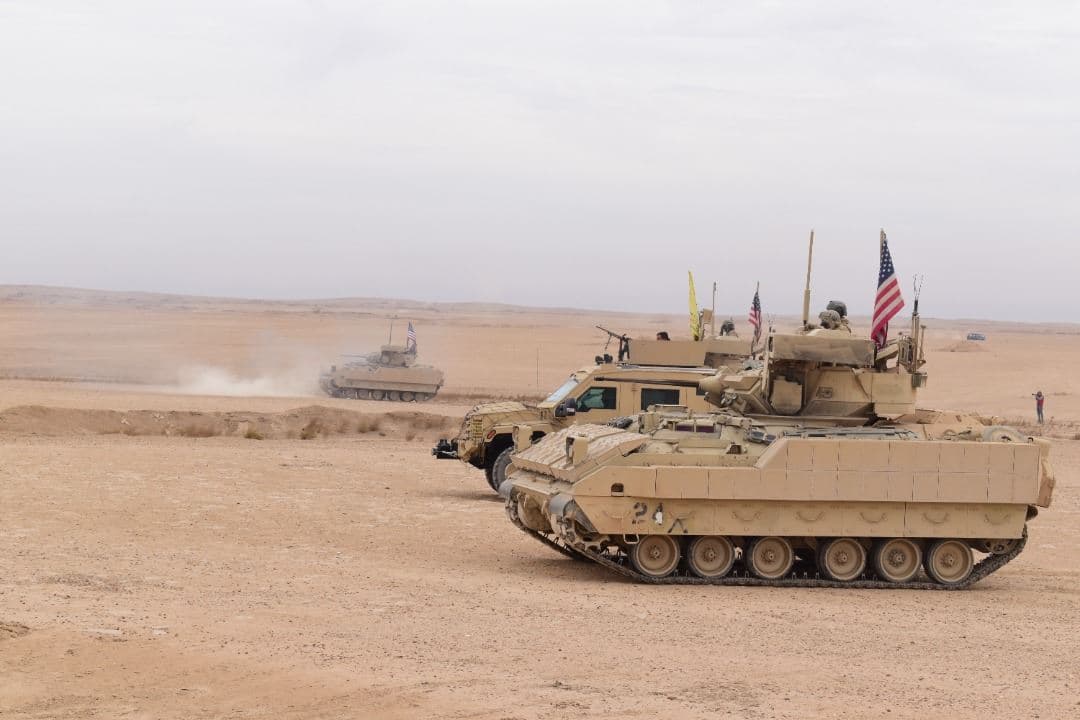 US and Kurdish forces in northeast Syria (Rojava). Photo: file/SDF